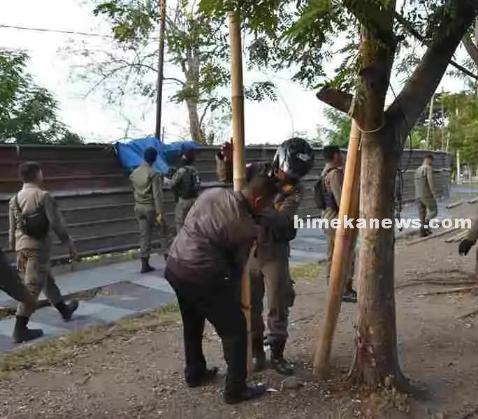 Pasar Malam Sekitar Korem Surabaya Kembali Ditertibkan